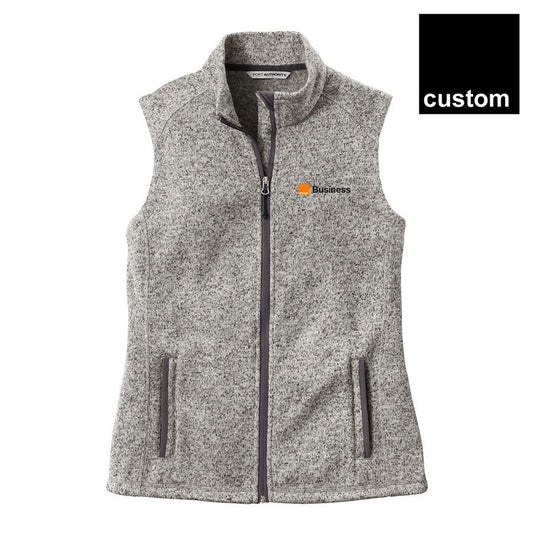 Orange Business Women's Sweater Fleece Vest